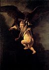 Rembrandt Canvas Paintings - The Abduction Of Ganymede